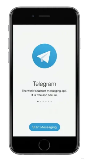 Smartphone showing the Telegram app open on the explor8 bot chat